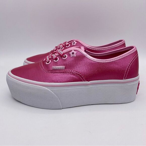 Vans x Barbie Authentic Stackform 'Pink' Skate Women's Sneakers | Size:  6 - Picture 3 of 15